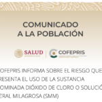 COFEPRIS: comunicado del Dióxido de Cloro y como afecta tu Seguro de Gastos Médicos Mayores