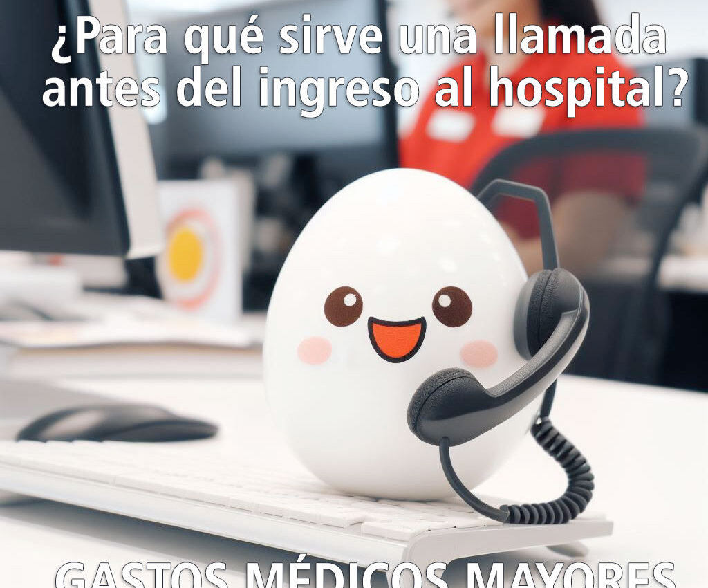 ¿Para qué sirve una llamada a la compañía de seguros antes del ingreso hospitalario en un siniestro?