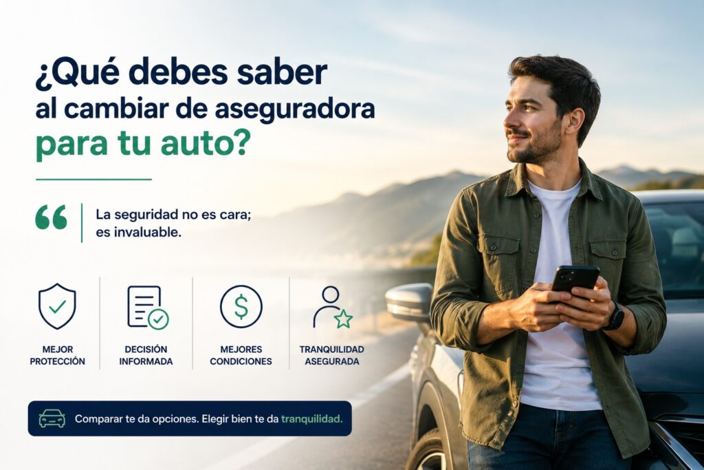 ¿Qué debes saber al cambiar de aseguradora para tu auto?